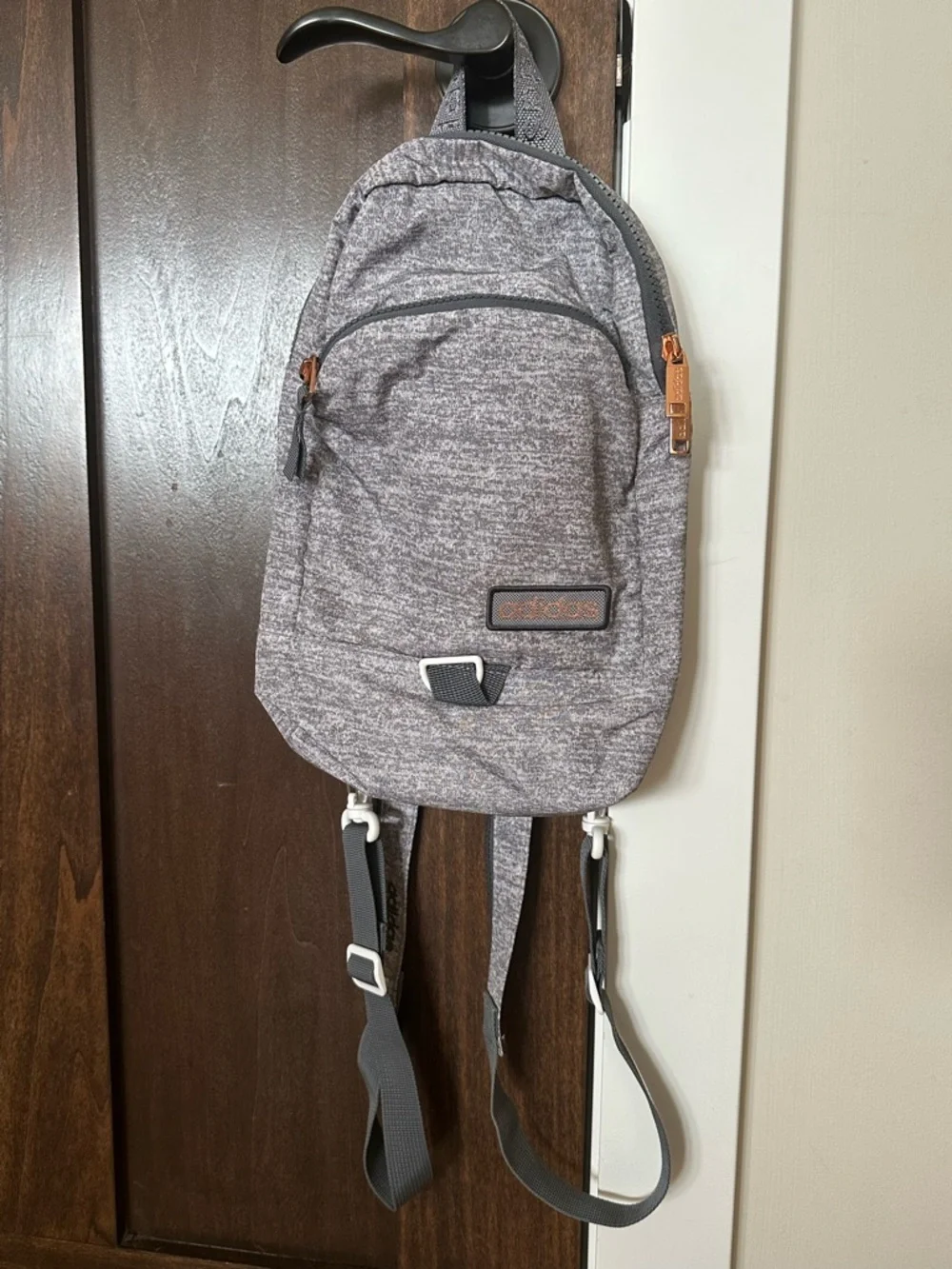 adidas Gray Sling Backpack - Picture 1 of 4